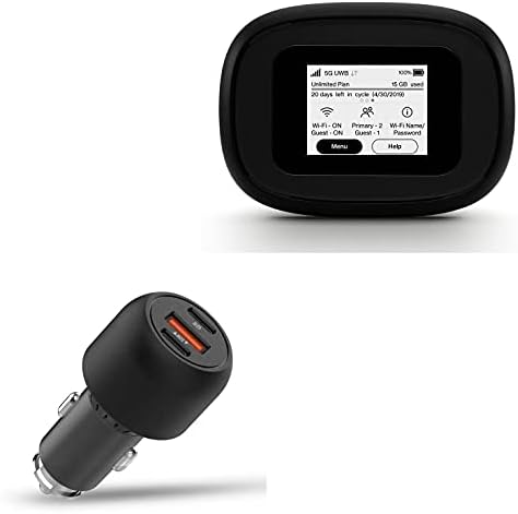 Car punjač Boxwave kompatibilan s verizon 5g mifi M1000 mobilne vruće točke - Rapidrush PD