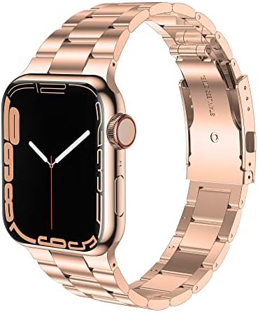 Baozai Kompatibilan sa Apple Watch Band 41mm 40mm, iWatch opseg od nehrđajućeg čelika za Apple