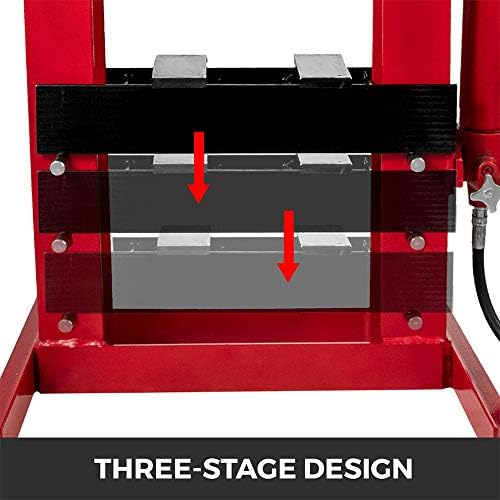 Thaweesuk Shop Novi Crveni 10 Tona Hidraulični Shop Press Podni Stalak Jack Steel Handle H Frame Plate