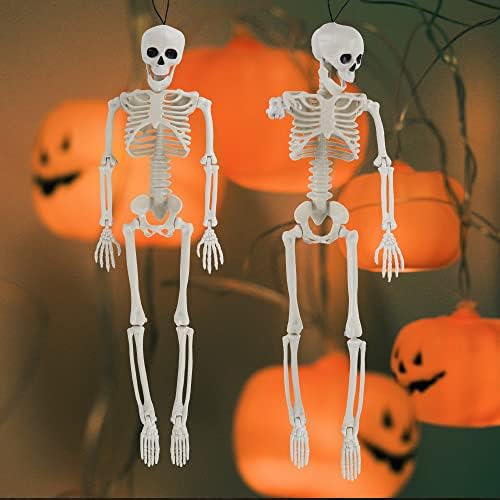 TZSSP ukrasi za kostur Halloween 15inch cijelo tijelo - 2 pakovanja kostura Halloween Prop Decor