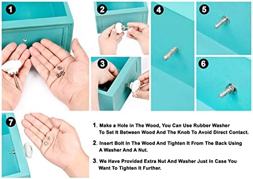 Indianchelf 20 pakovanje jedinstvenih gumba | Crni ručici za ladicu | Ključevi za ravne djece