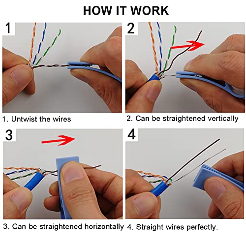 SIKSIN Network Cable Untwist Tool, inženjer Wire Straightener za CAT5 / CAT5e / CAT6 / CAT7 žice uparite
