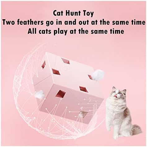 Uvou nadograđena mačkačka lovačka igračka električna mačka igračka Sqaure Smart zadirkivanje Cat Stick Crazy Game Interaktivna mačka Peather Cat Catch igračka