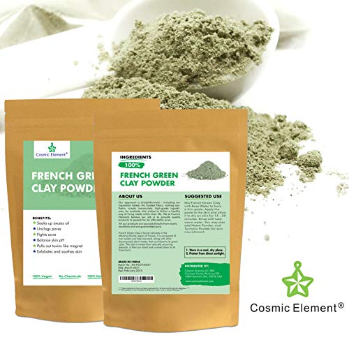 Kosmički Element Francuska zelena glina Evropski montmorilonit Ultra Meki glineni prah, veganska kozmetička