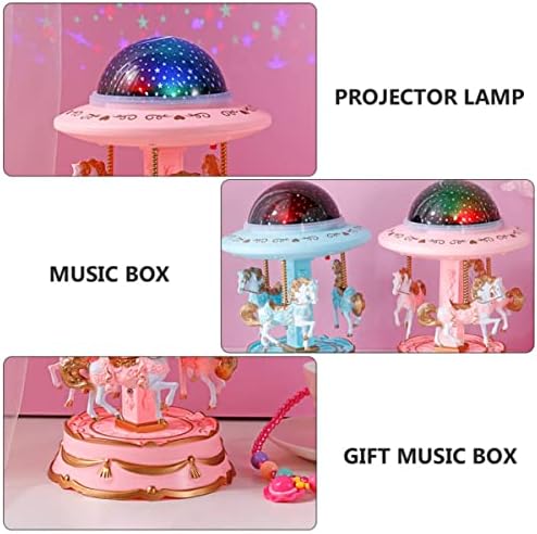 Toyvian Božić dekor udruge Projekcijski ornament Chic projektor Merry-Go - Dječja djevojka Luksuzni