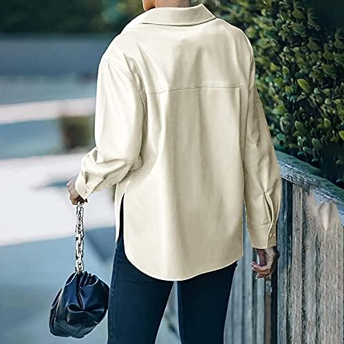 Poslovna jednostavna jakna s dugim rukavima tinejdžerke Open Fall Fit Fit Solid Rever Jacket