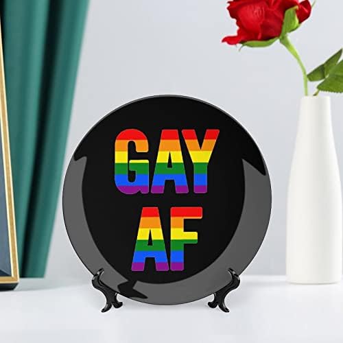 LGBT Gay Pride Af kosti Kina dekorativna ploča sa vertikalnim postoljem keramički ukrasi zanat