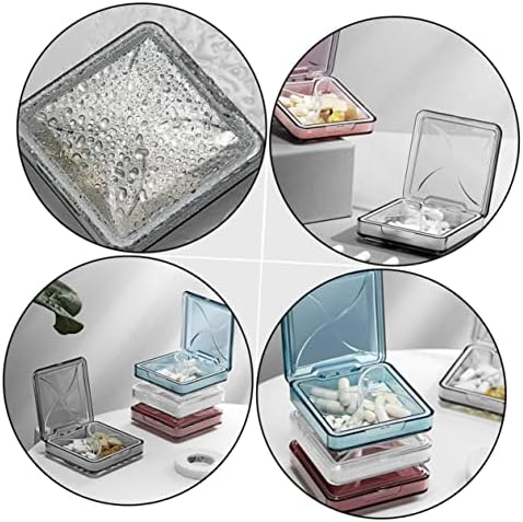 Hemoton 4kom kutija za skladištenje pilula zaptivni kontejneri Tablet Tablet Organizator pilula džepni novčanik
