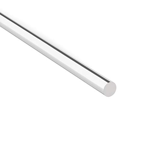Uxcell akrilna okrugla šipka, prozirna, prečnika 0,2 inča dužine 10 inča, čvrsta plastična PMMA
