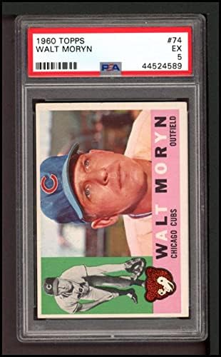 1960. topps # 74 Walt Moryn Chicago Cubs PSA PSA 5.00 CUBS