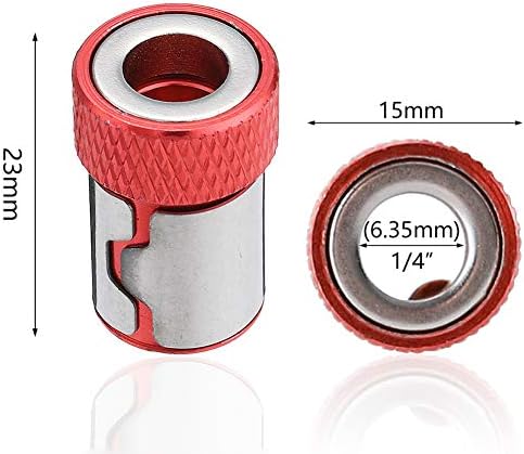 Yakamoz 3pcs Metal Mini bitni prsten za magnetni vijak Vijak HATCHT HOLDER Odvijač Bit Magnetni