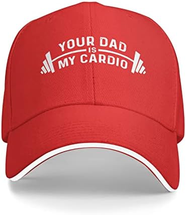 GHBC Tvoj otac je moj kardio odrasli bejzbol kapu Womans tata šešir Podesivi mans tata šešir