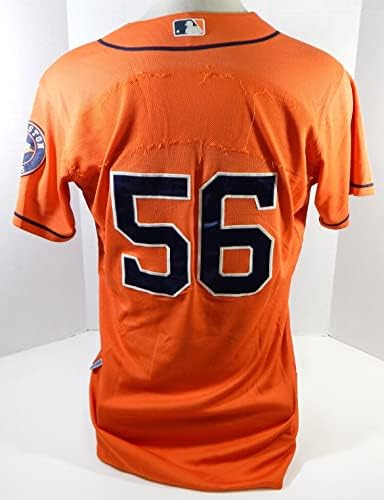 2013-19 Houston Astros # 56 Igra Polovni narančasti dres Naziv ploče Uklonjena 44 DP23622 - Igra Polovni MLB dresovi
