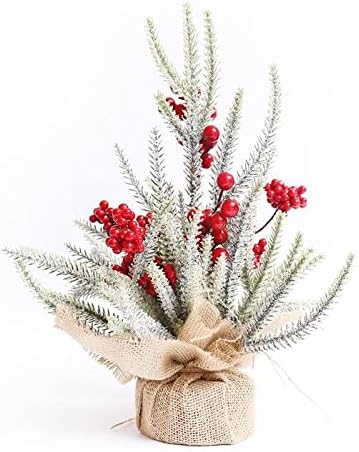 Ckoza Božićni ukrasi padaju snijeg PE mini božićne stablo biljke u obliku biljaka za božićni ukrasi