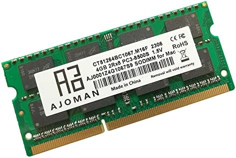 Ajoman 4GB PC3-8500S DDR3 1066MHz SODIMM laptop RAM 2RX8 1.5V CL7 204PIN memorijski modul za notebook