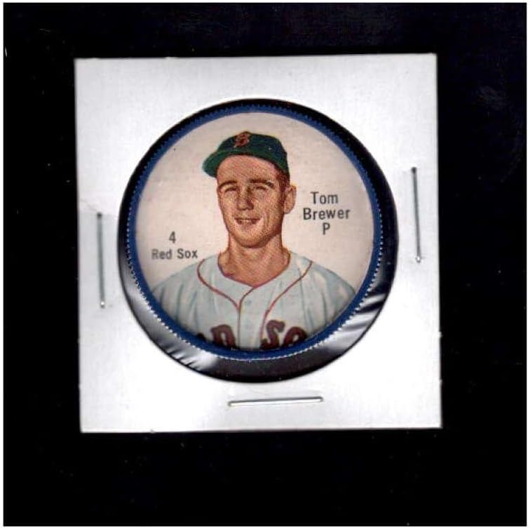 4 Tom Brewer - 1962 Salada Coins bejzbol kartice Ocjenjina NM + - MLB fotominti i kovanice