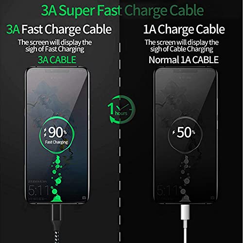 navor 2pack 10ft USB C kabl za punjenje kompatibilan za Samsung, LG, Moto, GP, LG telefone, kompatibilan za