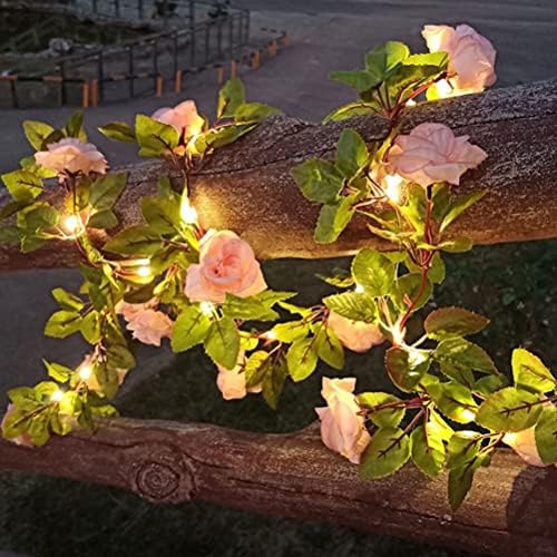 Aolyty svjetla za cvijeće ruže, LED svjetlo za cvijeće Fairy svjetla za vijence na baterije za kućne svadbene