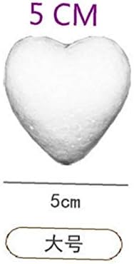 PiniceCore 10pcs 5cm pjena kuglice u obliku srca u obliku srčanog u obliku srčanog kuglice za diy Party Dekorativne potrepštine pokloni