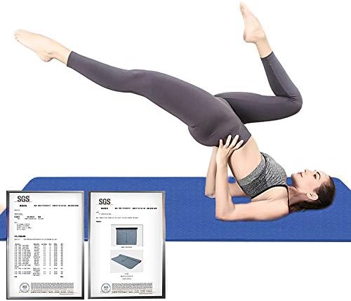 Hatha Yoga Extra Thick TPE Yoga Mat - 72 x 32 Thickness 1/2 Inch-Eco Friendly SGS Certified-sa visokom gustinom