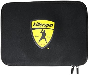Killerspin Crni rukav teniski tenis vrećica - ping pong futrola za 4 vesla osigurana elastičnim zatvaračem
