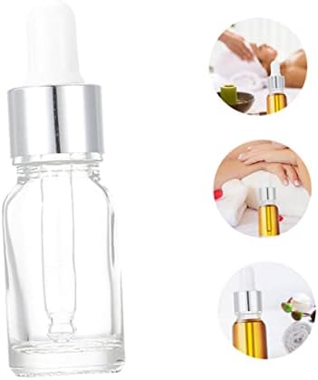 Solustre 12pcs Glass Esencijalne boce za boce od ulja za ulje za putne boce za šminkanje Prazne