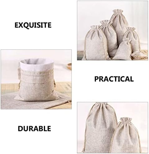 Muslinske torbe 12pcs pamučne vrećice za posteljinu - Burlap Storage Torbe za nakit torbe za poklon torbe