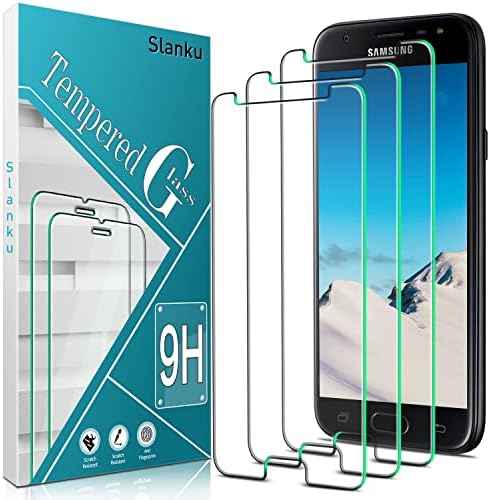 Slanku (3 Paket zaštitnik ekrana za Samsung Galaxy J3 2018, J3 Achieve, J3 Star, J3 V, J3 Orbit kaljeno staklo,