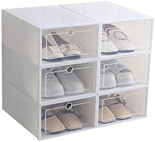 Xwwdp 6 kom / set za odlaganje kutije za odlaganje cipela zadeljenih cipela zadeljenih cipela prozirna