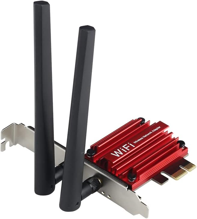 WiFi 6 PCIe WiFi adapter 1800Mbps 802.11AX / AC 5.8GHz / 2.4GHz BT5.2 MT7921 Ax Dual Band Wireless