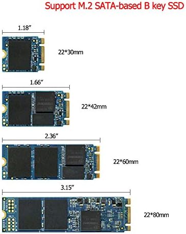 GODSHARK M. 2 NGFF SSD na A1369 A1370 Adapter za 2010 2011 MacBook Air HDD zamjena, Konverter