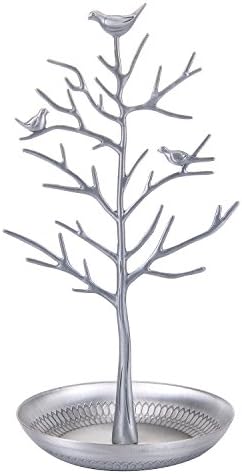 Chezmax nakit zaslon ogrlica naušnica Organizator držača metalne ptice stajalište stabljike nosača