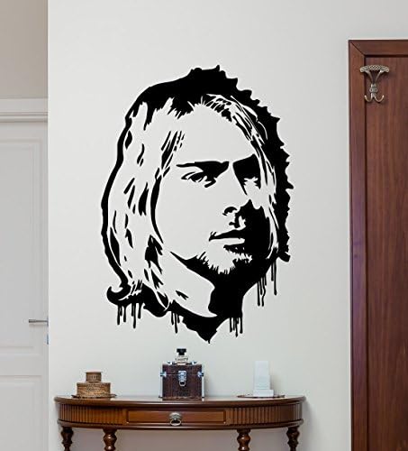 Kurt Cobain zidni naljepnica Grunge Nirvana Vinyl naljepnica Rock Star Singer Music Studio Studio