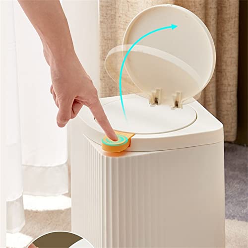 Amabeaqcb tip gura sortiranje smeća spremnik za smeće bijelo zgusnuta stočna kanta s poklopcem Kućni