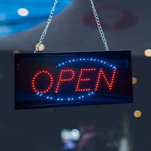 Otvoreni neonski znak LED elektronički ekran za poslovna bar Barber salon ultra jarko plava i crvena
