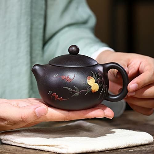 Zisha teapot 6.7oz Kineski Yixing Clay Handmade Xishi Pot sferni filter Kungfu Tea