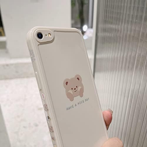 Ownest kompatibilan za iPhone 7/8 / SE 2020/2022 Case Cute Painted dizajn mrki medvjed sa obrazima za žene djevojke
