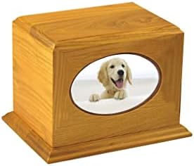 Šumska urna za kućne ljubimce-gravirana spomen urna za pepeo psa ili mačke sa višnjom okvira za