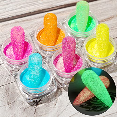 6 boja manikura svjetleći puder svjetlosno ogledalo DIY svjetleći puder za nokte za salon za nokte