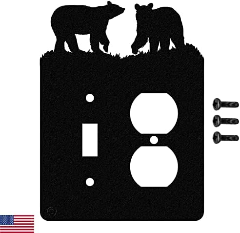 Bear dvostruko prebacite zidnu ploču za svjetlo - izrađen u SAD-u