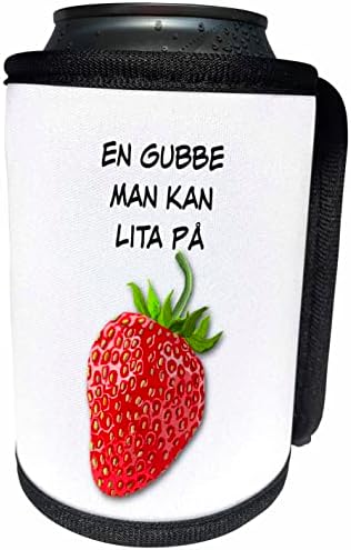 3drose jagoda sa švedskim tekstom s dvostrukim značenjem - može li hladnija boca