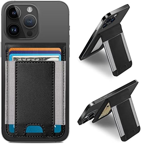 ExtrepLife 2-in-1 magnetski novčanik za iPhone, za Magsafe Novčanik i podesivi postolje, otvoreni lični prozor,