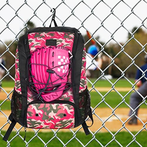 Matein Baseball Backpack, torba za softball sa odjeljkom za obuću za mlade, dječake i odrasle,