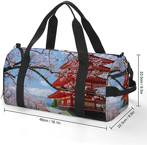 Cherry Blossom Mount Fuji sportska torba za teretanu lagana putna torba izdržljiva torba s naramenicom