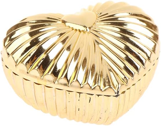 YAMSLAM kutija za slatkiše 2.87 * 2.36 in / 7.3 * 6.0 cm Plating bombona u obliku srca Zlatna Rođendanska