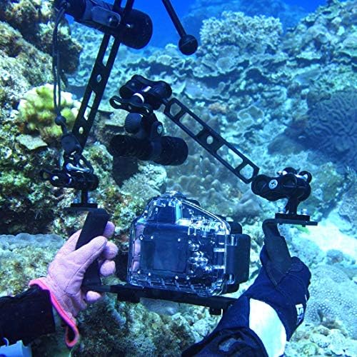 2 kom Aluminijski nosač sa stezaljkama za podvodnu diving lakiranje lampica za ruke, fotografski ronilački fotoaparat
