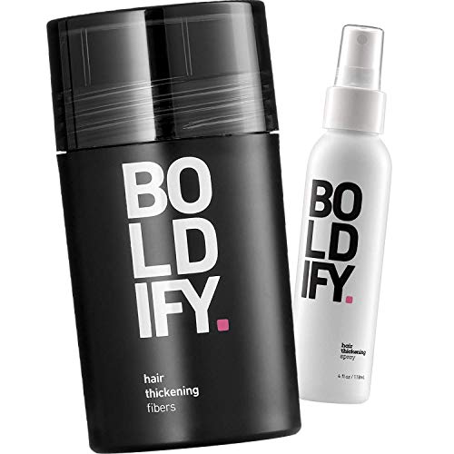 Vlakna za kosu + sprej za zgušnjavanje: Boldify Total Texture Bundle: volumen, podizanje korijena,