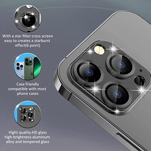 Zaštitnik objektiva kamere za iPhone 13 pro max 6,7 / iPhone 13 Pro 6.1, Kyadeys 9h poklopac