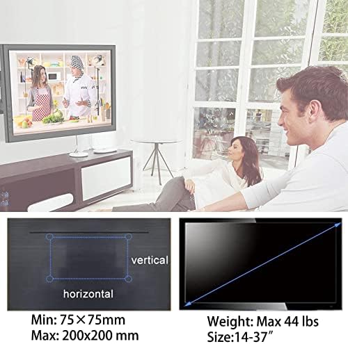 WKLSRHBD Full Motion TV nosač sa savršenim središnjim dizajnom televizora za većinu 14-37