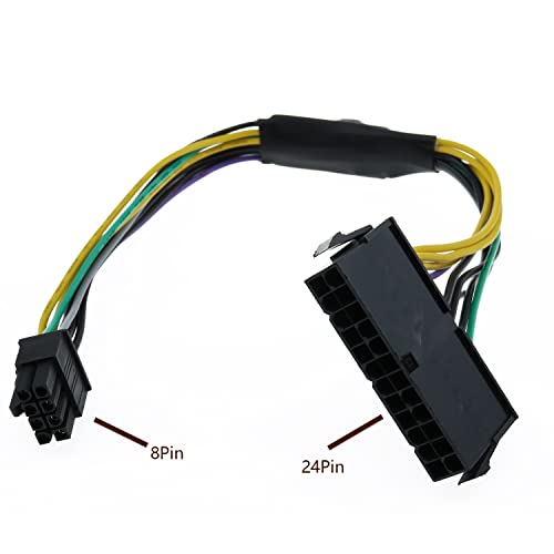 Lovelysp-24-pin do 8-pinski 18awg ATX PSU Power adapter za kabel za Dell matičnu ploču-1Bar